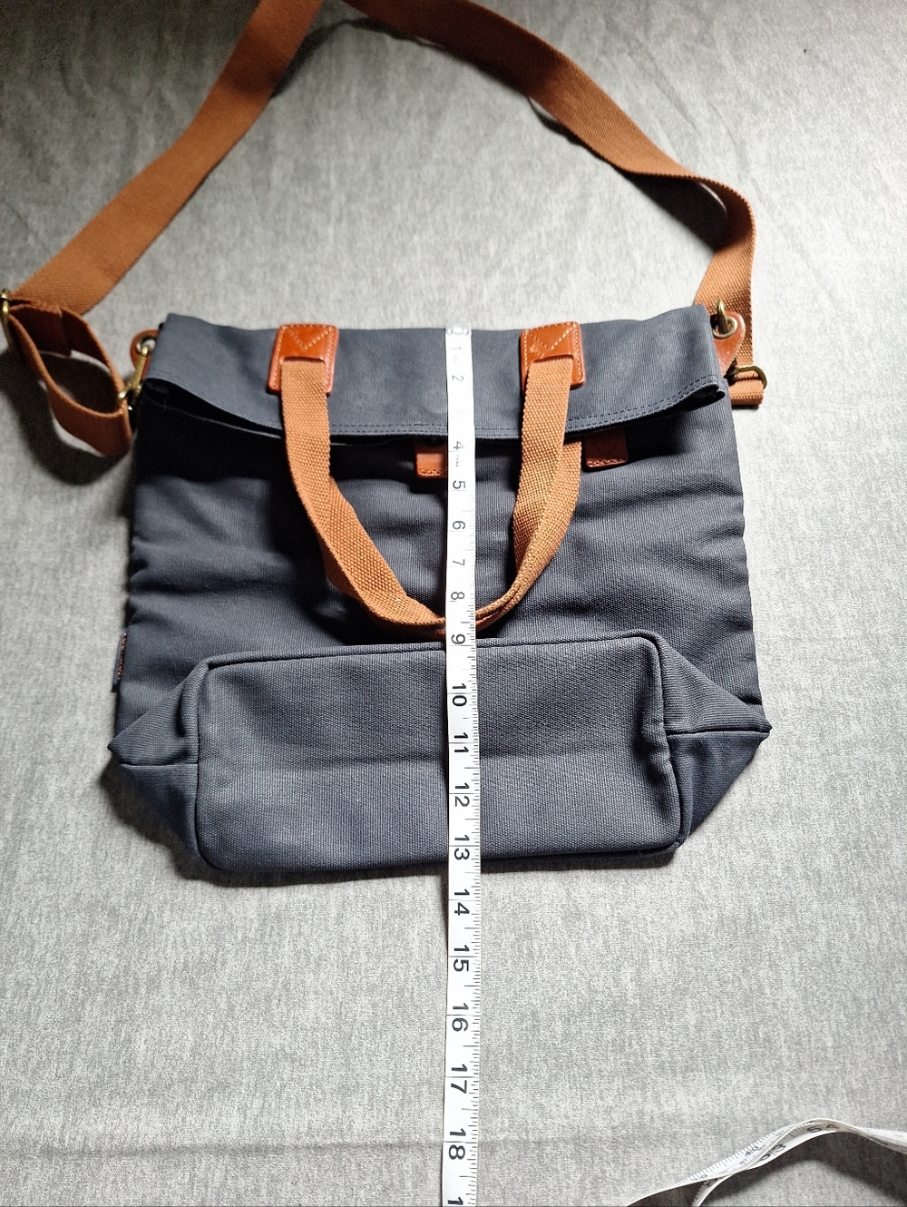 Tourbon  Canvas Clip-on Quick-release Bike Panniers Versatile Shoulder Bag - Picture 5 of 16